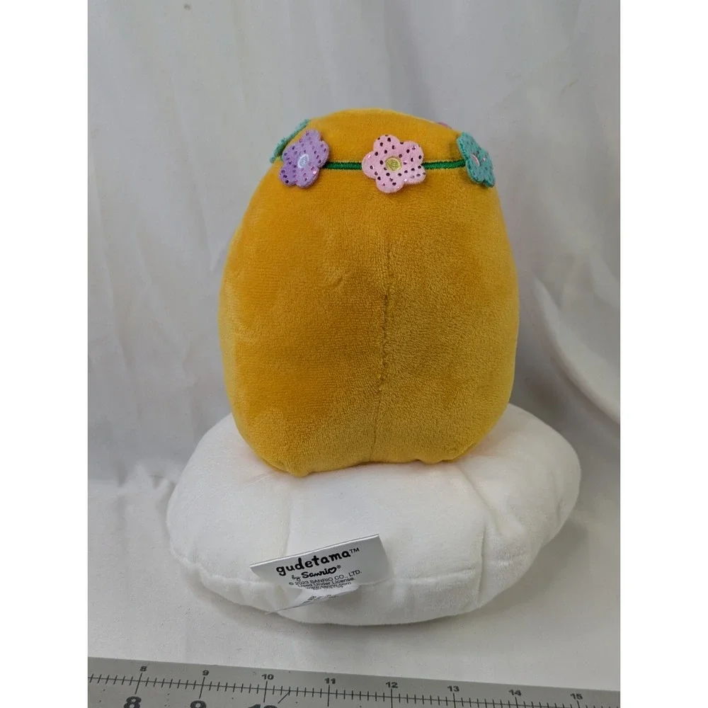 Sanrio Gudetama The Lazy Egg Plush Flower Easter 9 Inch‎ Stuffed Animal Toy
